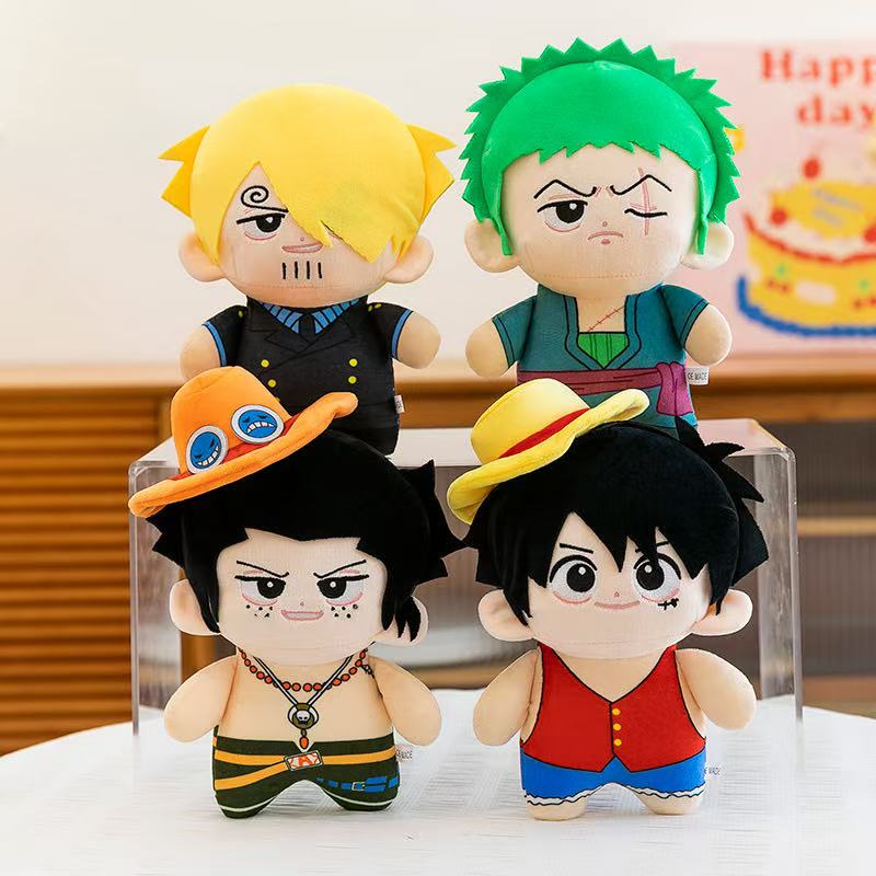 Kids Toys Xmas - Peluche Anime 23cm di Luffy, Zoro,