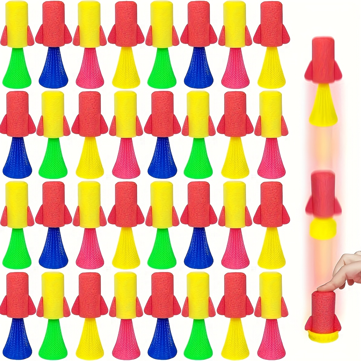 Kids Toys Jumping Poppers - 12/24 pezzi che saltano le razzi