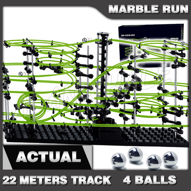 Marble Run Set - 2200 centimetri Rail Livello 4 Marmo