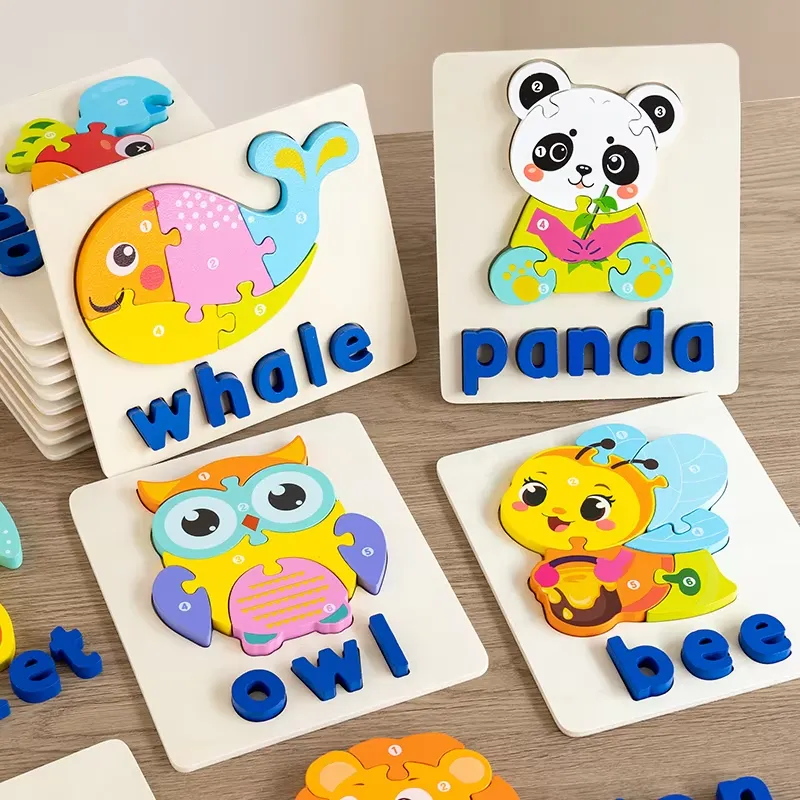 Kids Toys Learning - Puzzle 3D con Animali e Traffico,