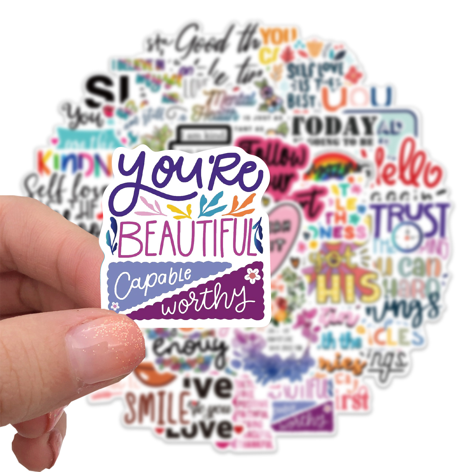 Kids Toys Quotes - 10/52PCS Adesivi Ispiratori Frasi Motivazionali Citazioni
