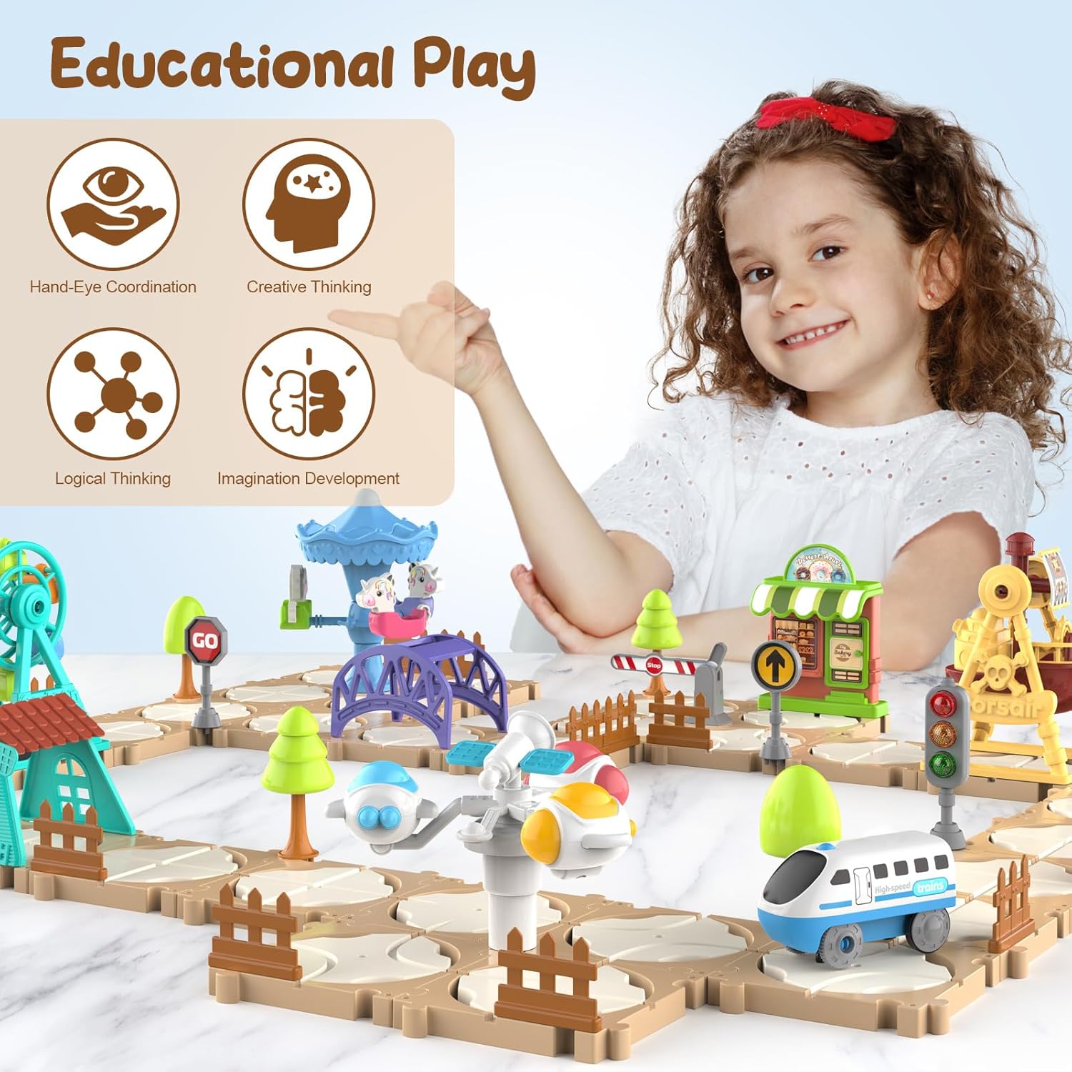 Set di Pista per Auto Puzzle F - Kids Toys Learning recensione e prezzo