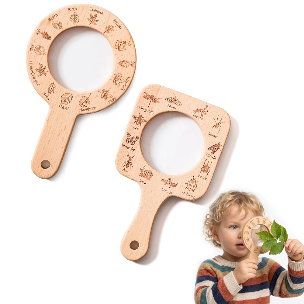 Lente d'ingrandimento in legno - Kids Toys Learning recensione e prezzo
