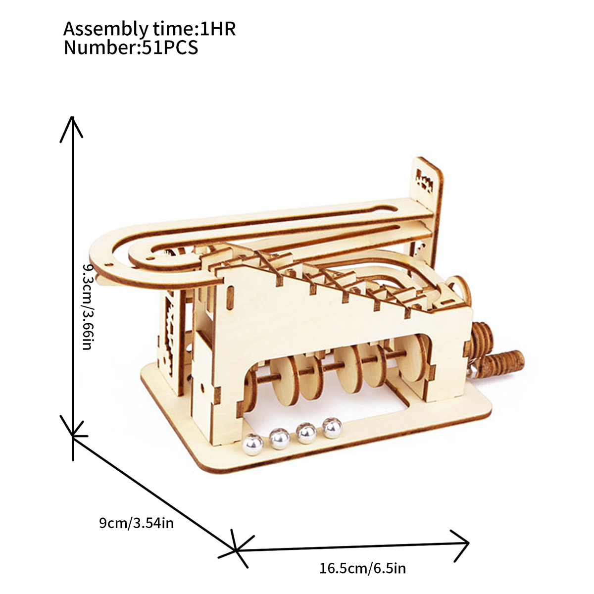 Puzzle in legno 3D con marmo a - Marble Run Set recensione e prezzo